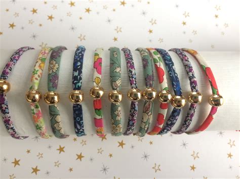 Bracelets en Tissu et Coton Brodé pour Femme 